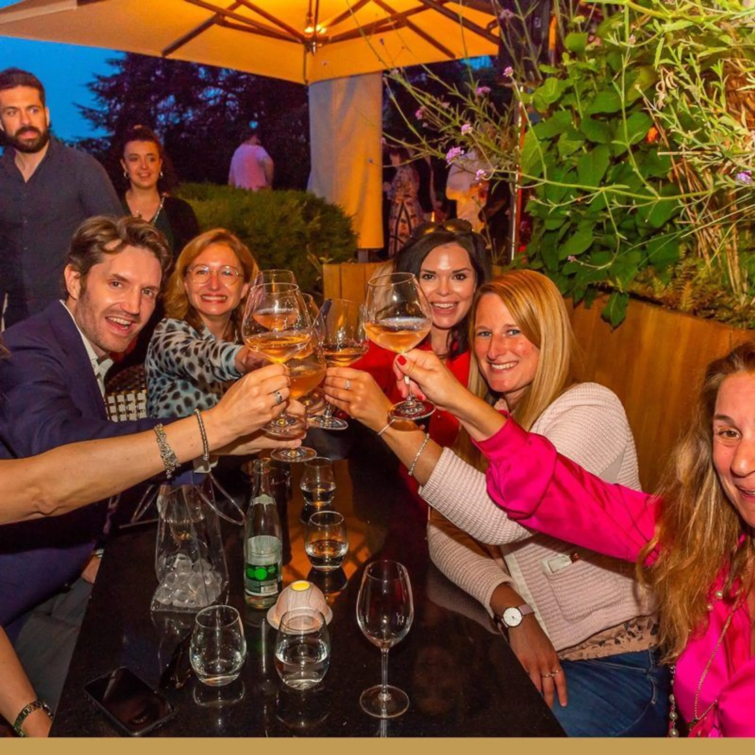 Soirée de lancement du rosé Hampton Water au Café de l’Homme