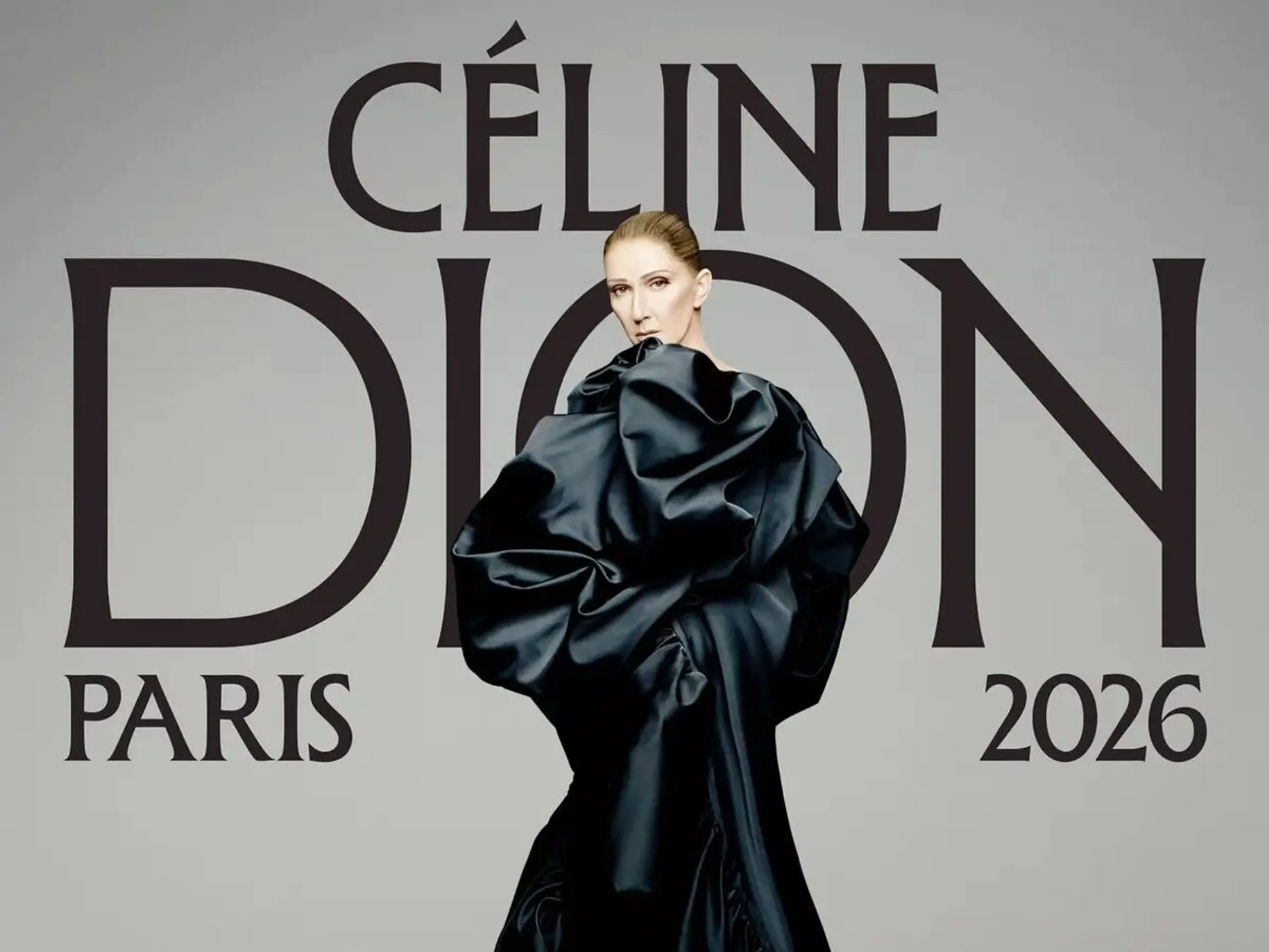 Visuel de la campagne Céline Dion Paris 2026