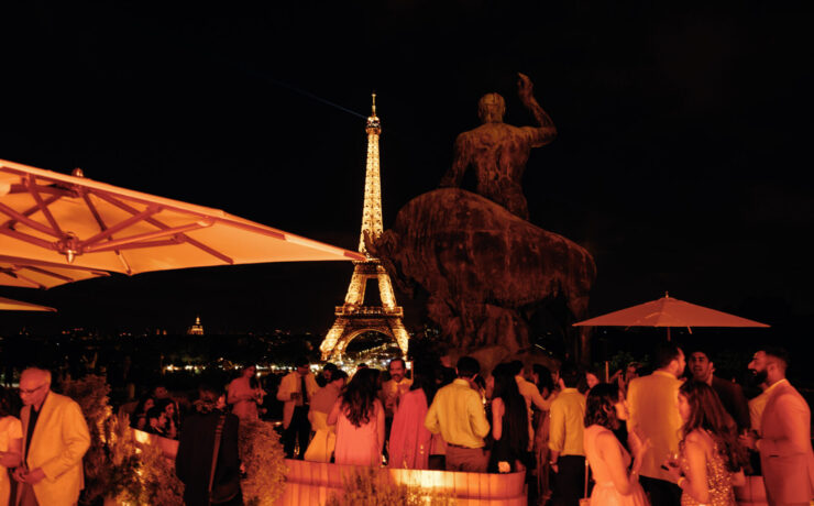 Café de l'homme, soir, tour Eiffel, Trocadéro