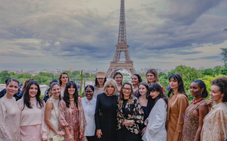 1ères Dames de France et du Brésil, Café de l'Homme, tour Eiffel.