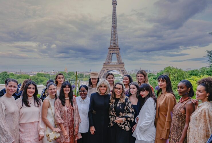 1ères Dames de France et du Brésil, Café de l'Homme, tour Eiffel.